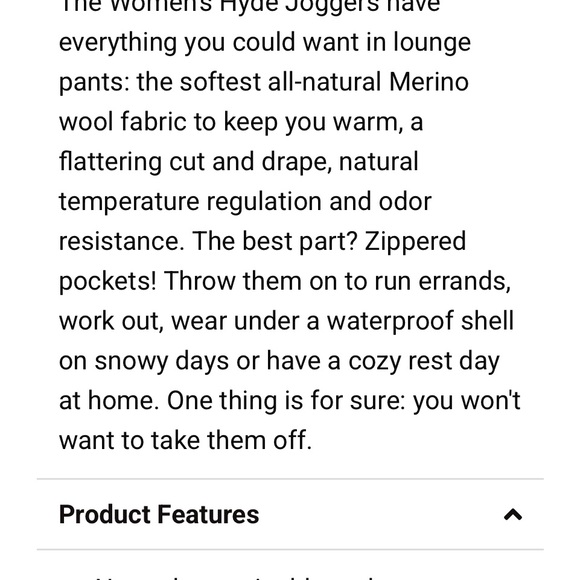 Ridge Merino Hyde Merino Joggers - Picture 5 of 5